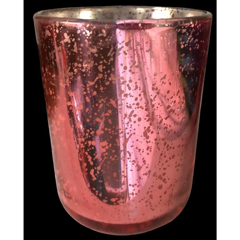 DW Decoware Inc Mandarin Lemon Pink Mercury Glass Candle 7.86 Oz NEW